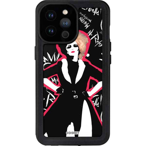 Disney Cruella (2021) Animated Pattern iPhone 14 Pro Max Waterproof Case