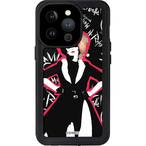 Disney Cruella (2021) Animated Pattern iPhone 14 Pro Waterproof Case