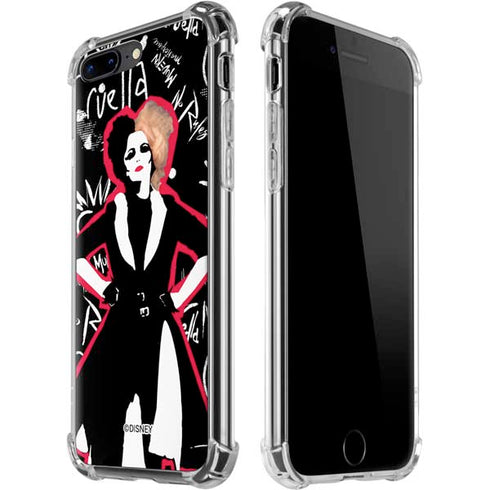 Disney Cruella (2021) Animated Pattern iPhone 7/8 Plus Clear Case