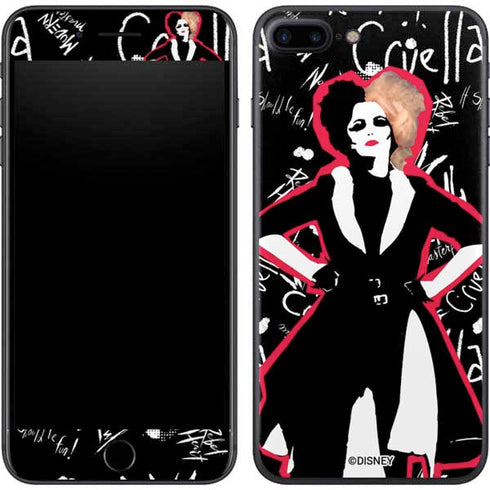 Disney Cruella (2021) Animated Pattern iPhone 8 Plus Skin