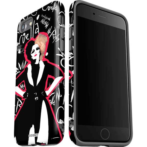 Disney Cruella (2021) Animated Pattern iPhone SE (2nd & 3rd Gen) Pro Case