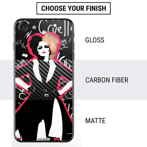 Disney Cruella (2021) Animated Pattern iPhone SE (2nd & 3rd Gen) Skin