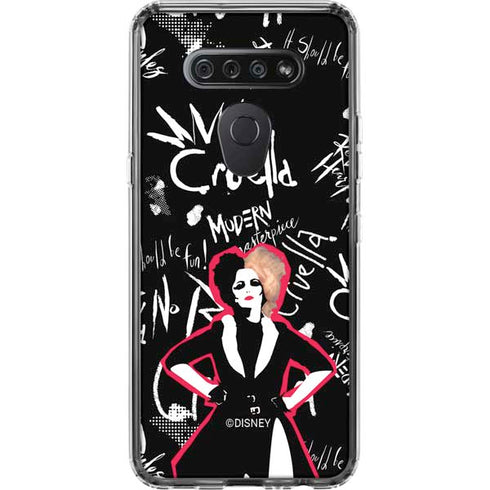 Disney Cruella (2021) Animated Pattern LG K51/Q51 Clear Case