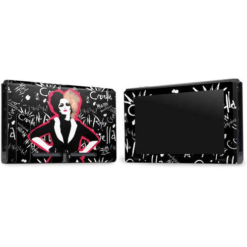 Disney Cruella (2021) Animated Pattern Nintendo Switch Bundle Skin
