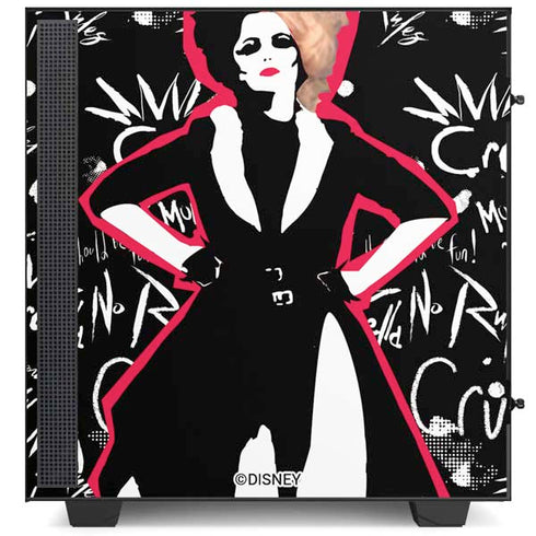 Disney Cruella (2021) Animated Pattern NZXT H510 Compact ATX Mid-Tower Case Skin