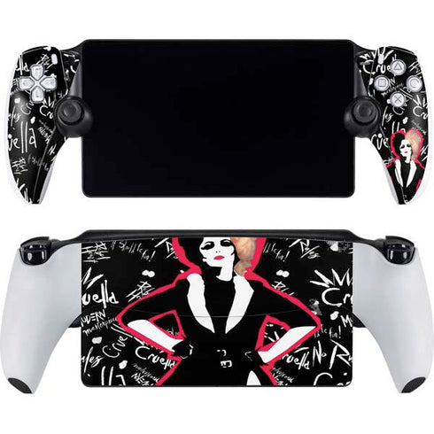 Disney Cruella (2021) Animated Pattern PlayStation Portal Remote Player Skin