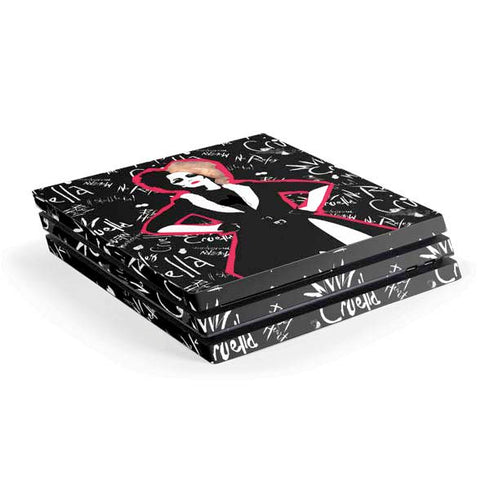 Disney Cruella (2021) Animated Pattern PS4 Pro Console Skin