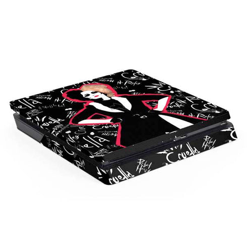 Disney Cruella (2021) Animated Pattern PS4 Slim Skin