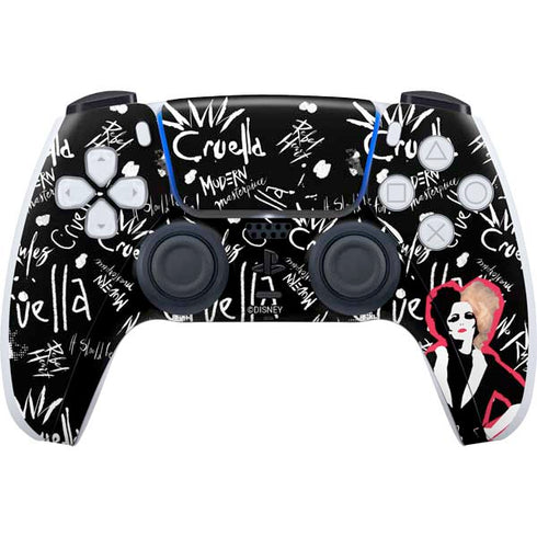 Disney Cruella (2021) Animated Pattern PS5 Controller Skin