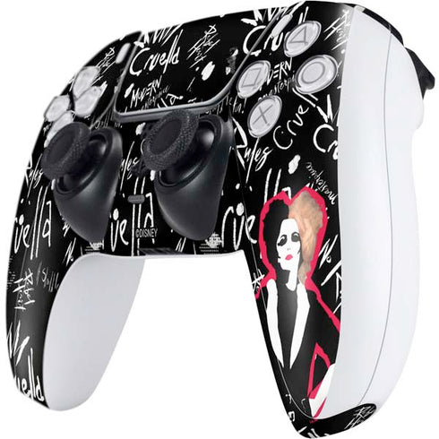 Disney Cruella (2021) Animated Pattern PS5 Controller Skin