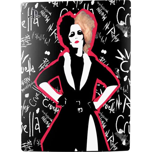 Disney Cruella (2021) Animated Pattern PS5 Digital Edition Console Skin