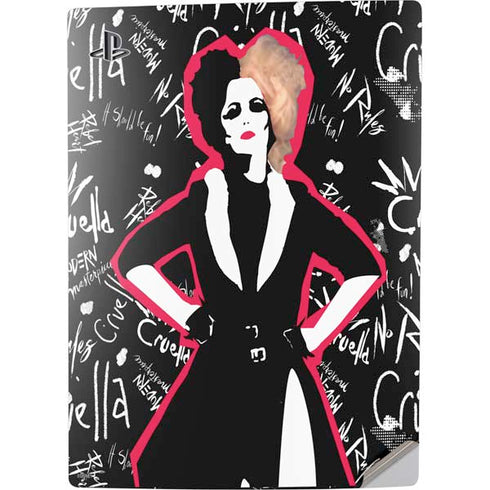 Disney Cruella (2021) Animated Pattern PS5 Digital Edition Console Skin