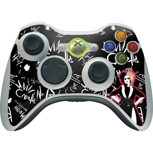 Disney Cruella (2021) Animated Pattern Xbox 360 Wireless Controller Skin