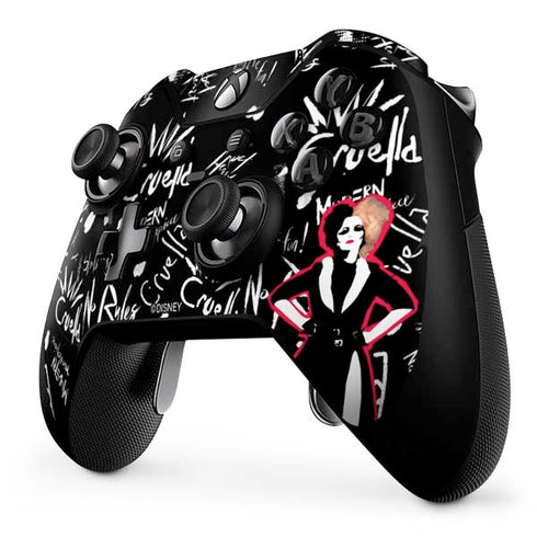 Disney Cruella (2021) Animated Pattern Xbox One Elite Controller Skin