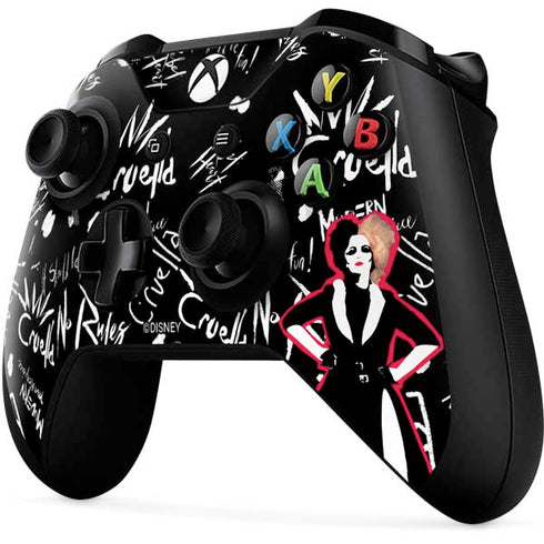 Disney Cruella (2021) Animated Pattern Xbox One X Controller Skin