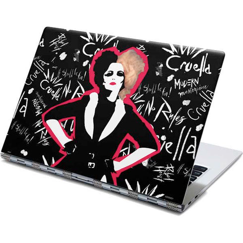 Disney Cruella (2021) Animated Pattern Yoga 910 2-in-1 14in Touch-Screen Skin
