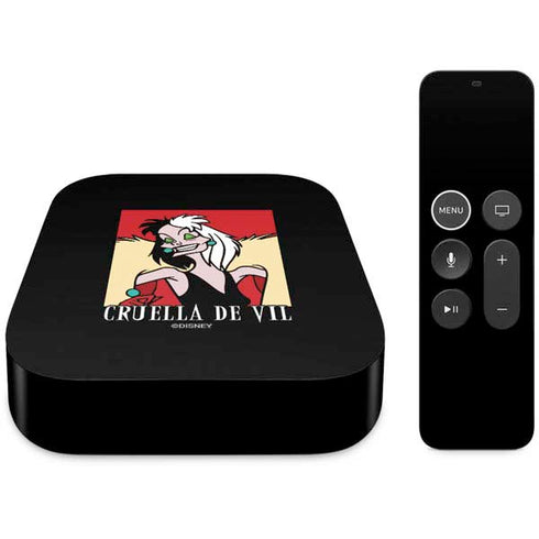 Disney Villains Cruella de Vil Apple TV Skin