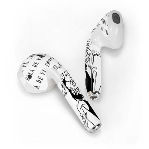 Disney Villains Cruella de Vil Black and White Apple AirPods Skin