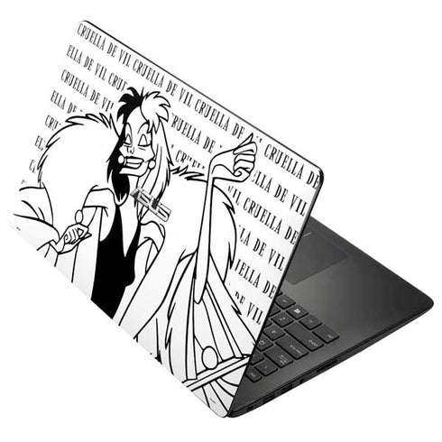 Disney Villains Cruella de Vil Black and White Asus X502CA 15.6 Skin