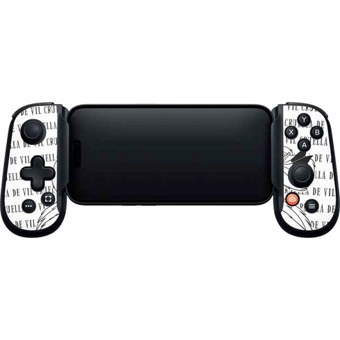 Disney Villains Cruella de Vil Black and White Backbone One for iPhone Game Controller Skin