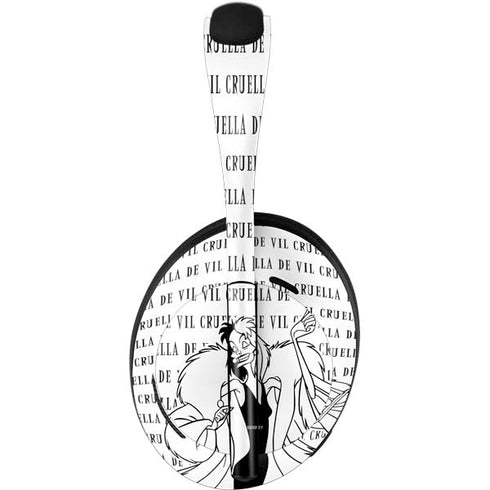 Disney Villains Cruella de Vil Black and White Bose Noise Cancelling Headphones 700 Skin