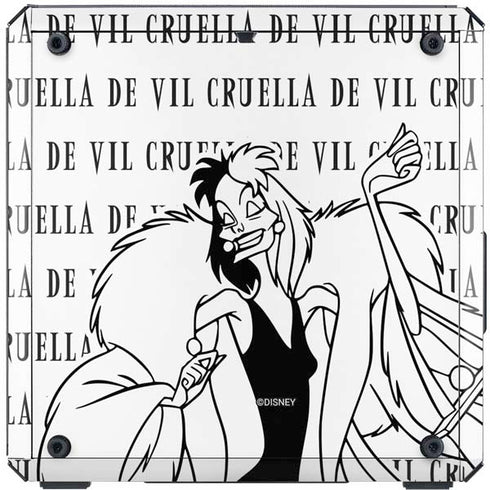 Disney Villains Cruella de Vil Black and White Cooler Master MasterBox Q300L Mini Tower Skin
