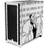 Disney Villains Cruella de Vil Black and White Corsair 4000D Tempered Glass Mid-Tower ATX Case Skin