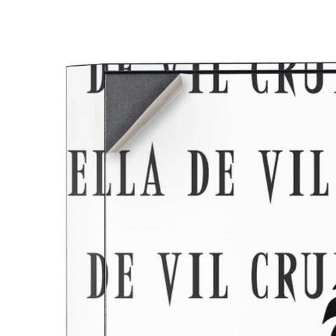 Disney Villains Cruella de Vil Black and White Corsair 4000D Tempered Glass Mid-Tower ATX Case Skin