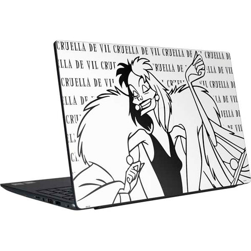 Disney Villains Cruella de Vil Black and White Dell Vostro Skin