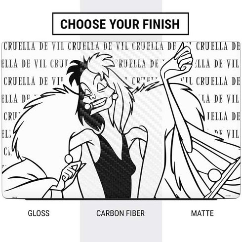 Disney Villains Cruella de Vil Black and White Dell Vostro Skin