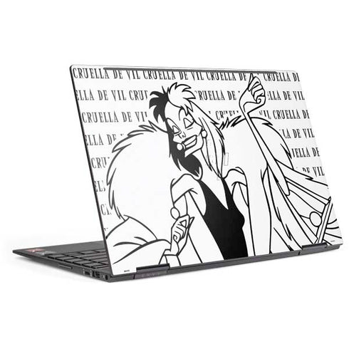 Disney Villains Cruella de Vil Black and White HP Envy Skin