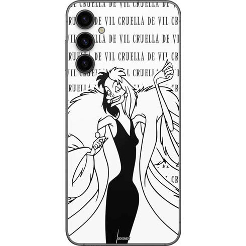 Disney Villains Cruella de Vil Black and White Galaxy A14 5G Skin
