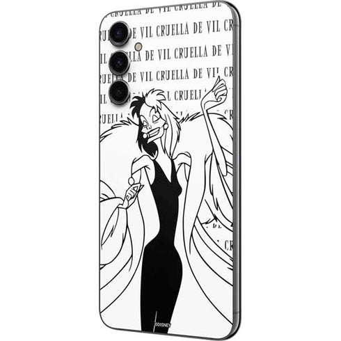 Disney Villains Cruella de Vil Black and White Galaxy A14 5G Skin