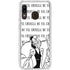 Disney Villains Cruella de Vil Black and White Galaxy A20 Clear Case