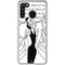 Disney Villains Cruella de Vil Black and White Galaxy A21 Clear Case
