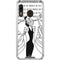 Disney Villains Cruella de Vil Black and White Galaxy A30 Clear Case
