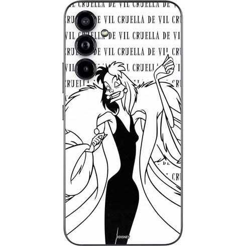 Disney Villains Cruella de Vil Black and White Galaxy A54 5G Skin