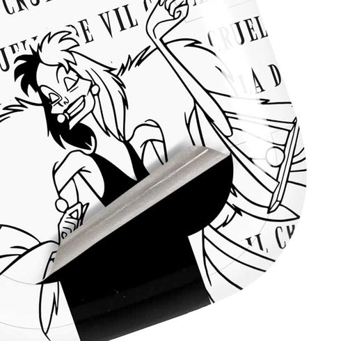 Disney Villains Cruella de Vil Black and White Galaxy Buds Pro Skin