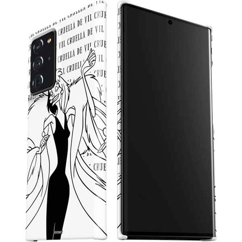 Disney Villains Cruella de Vil Black and White Galaxy Note20 Ultra 5G Lite Case