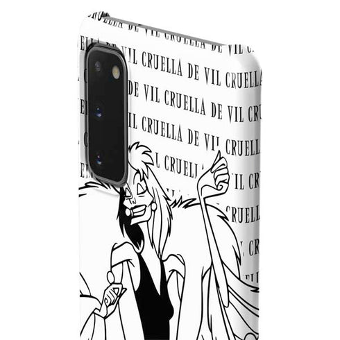 Disney Villains Cruella de Vil Black and White Galaxy S20 Lite Case