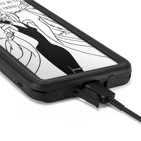 Disney Villains Cruella de Vil Black and White Galaxy S20 Plus Waterproof Case