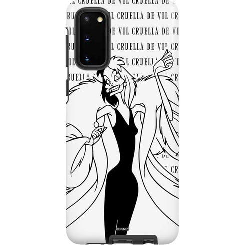 Disney Villains Cruella de Vil Black and White Galaxy S20 Pro Case
