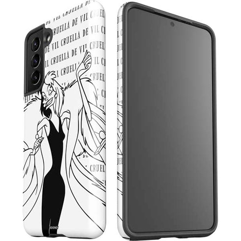 Disney Villains Cruella de Vil Black and White Galaxy S21 5G Pro Case