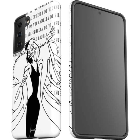 Disney Villains Cruella de Vil Black and White Galaxy S21 Plus 5G Pro Case