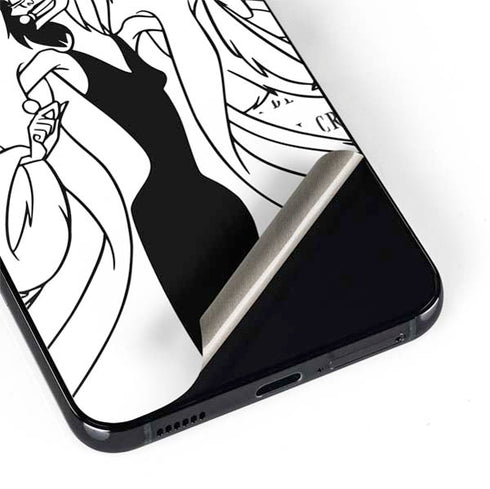 Disney Villains Cruella de Vil Black and White Galaxy S22 Skin