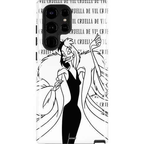 Disney Villains Cruella de Vil Black and White Galaxy S22 Ultra Pro Case