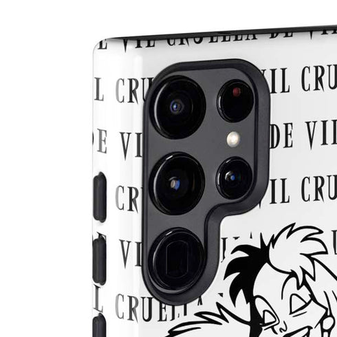Disney Villains Cruella de Vil Black and White Galaxy S22 Ultra Pro Case