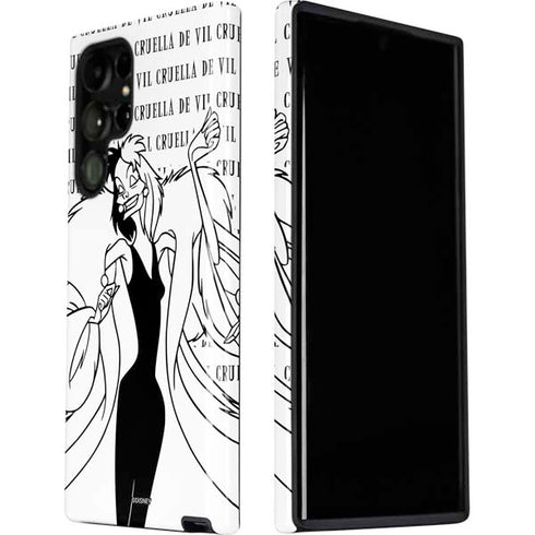 Disney Villains Cruella de Vil Black and White Galaxy S22 Ultra Pro Case