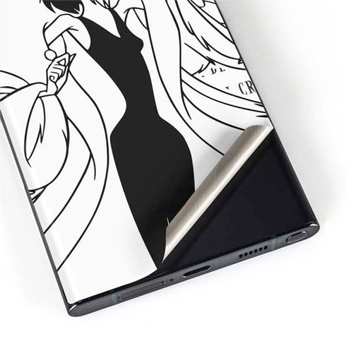 Disney Villains Cruella de Vil Black and White Galaxy S22 Ultra Skin