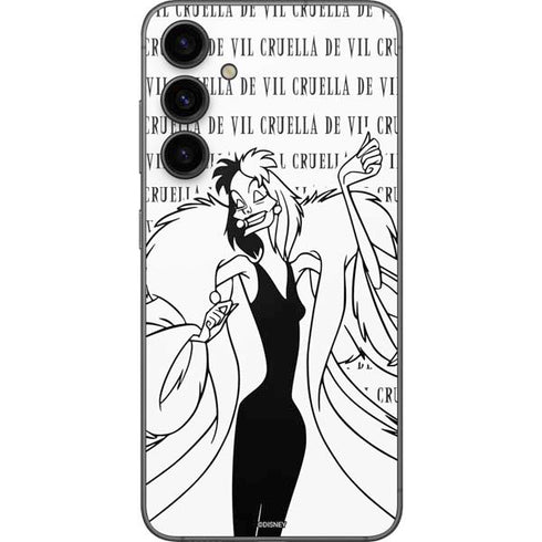 Disney Villains Cruella de Vil Black and White Galaxy S23 FE Skin